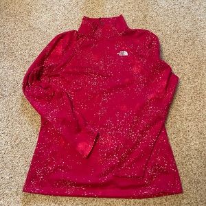North Face 1/4 zip fuchsia pullover new w/ tags